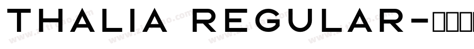 Thalia Regular字体转换